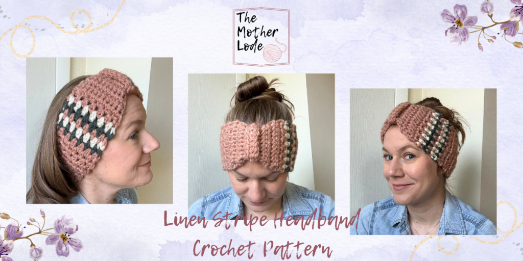 crochet linen stitch headband pattern