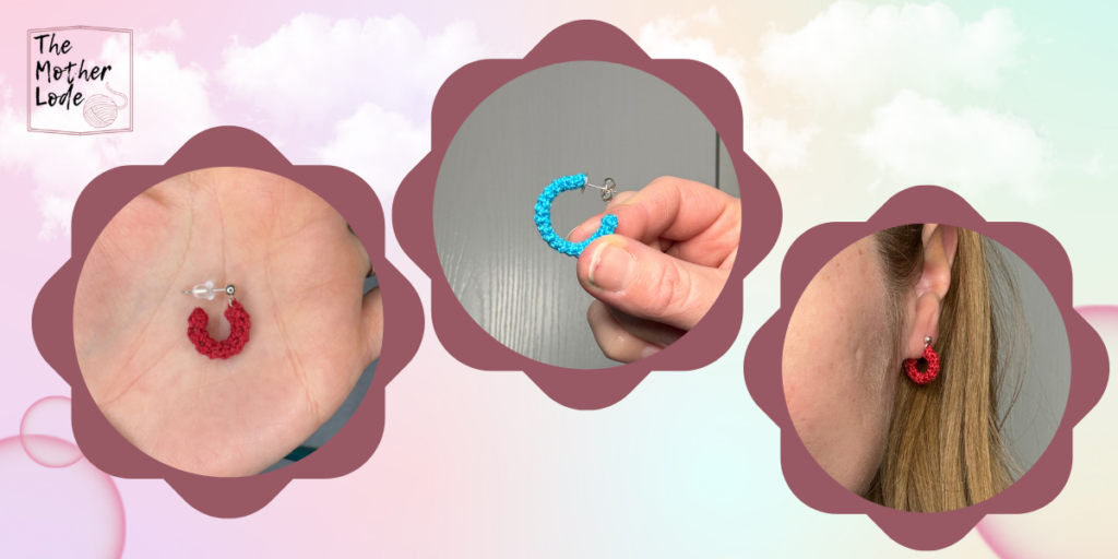 simple crochet hoop earrings free pattern