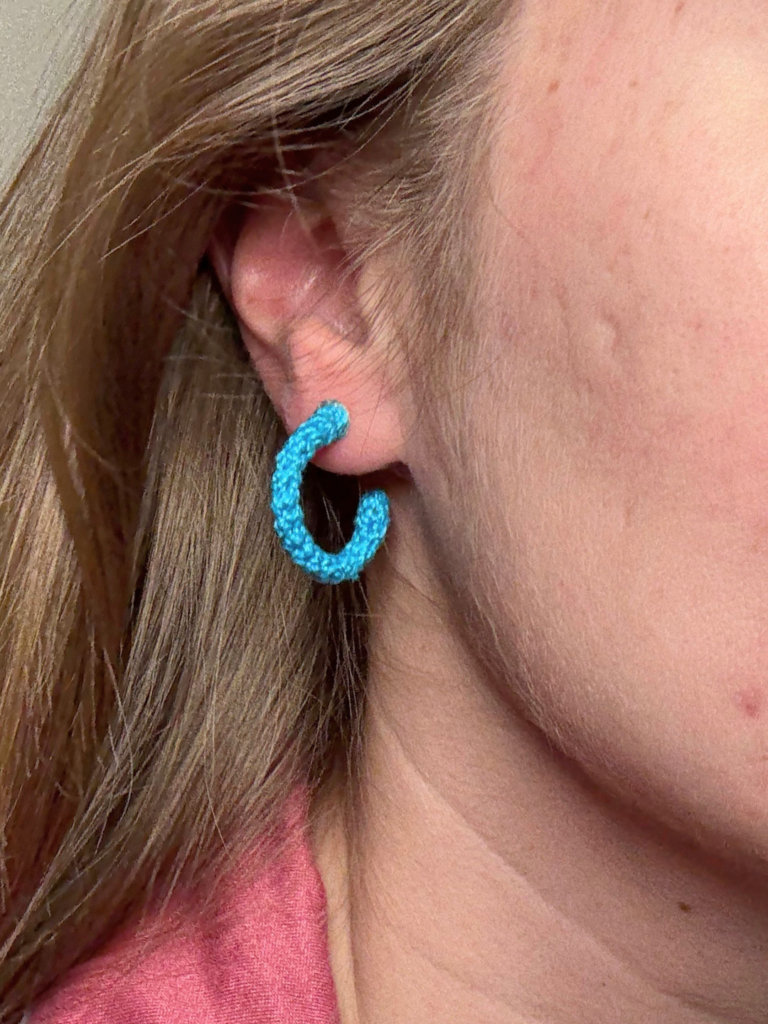 simple crochet hoop earrings free pattern