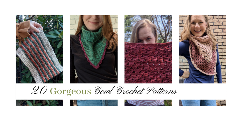 20 gorgeous cowl crochet pattern roundup post